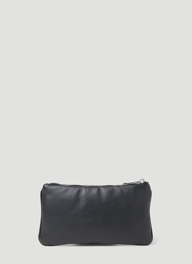 Prada Triangle Plaque Pouch Wallet Black pra0153028