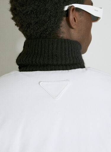Padded Bomber Jacket Prada Padded Bomber Jacket White pra0154001