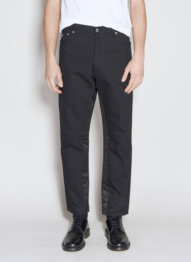 Logo Plaque Five-Pocket Jeans Prada Logo Plaque Five-Pocket Jeans Black pra0155002