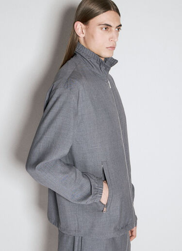 Prada 拉链羊毛夹克 灰色 pra0156003