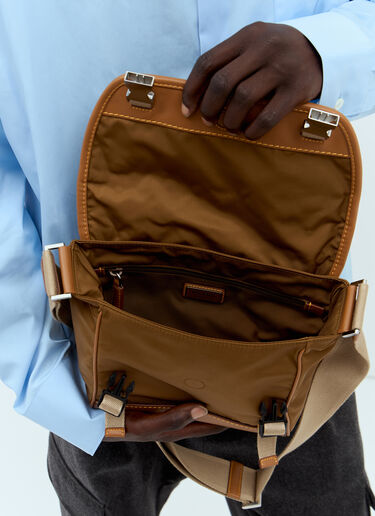 Re-Nylon & 가죽 크로스바디 백 Prada Re-Nylon & 가죽 크로스바디 백 브라운 pra0158023