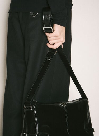 Prada 가죽 크로스바디 백 블랙 pra0159039