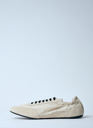 Prada Collapse Re-Nylon And Suede Sneakers White pra0160018