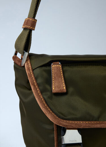 Prada Medium Re-Nylon Crossbody Bag Brown pra0161017