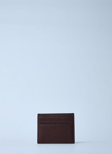 Logo Plaque Cardholder Prada Logo Plaque Cardholder Brown pra0161021