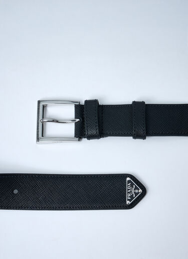 Prada 皮革腰带 黑色 pra0161026
