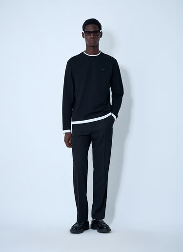 Wool Pants Prada Wool Pants Black pra0162005