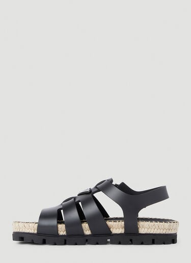 Caged Sandals Prada Caged Sandals Black pra0252058