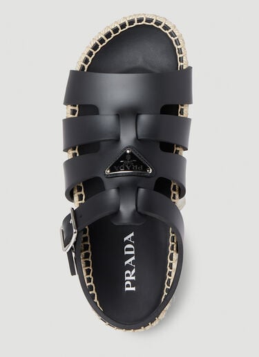Caged Sandals Prada Caged Sandals Black pra0252058