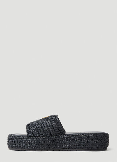 Braided Platforms Prada Braided Platforms Black pra0252059