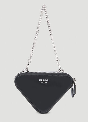 Contenitori Mini Chain Wallet Prada Contenitori Mini Chain Wallet Black pra0252065