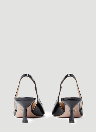 Patent Slingback Kitten Heels Prada Patent Slingback Kitten Heels Black pra0253008