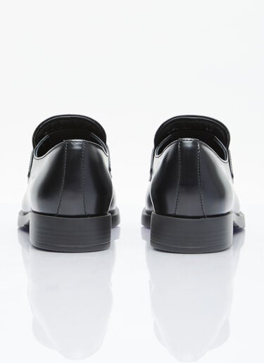 Brushed Leather Loafers Prada Brushed Leather Loafers Black pra0255008