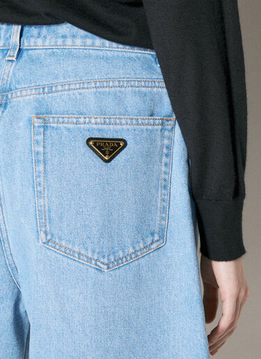 Five Pocket Denim Bermuda Shorts Prada Five Pocket Denim Bermuda Shorts Blue pra0256014