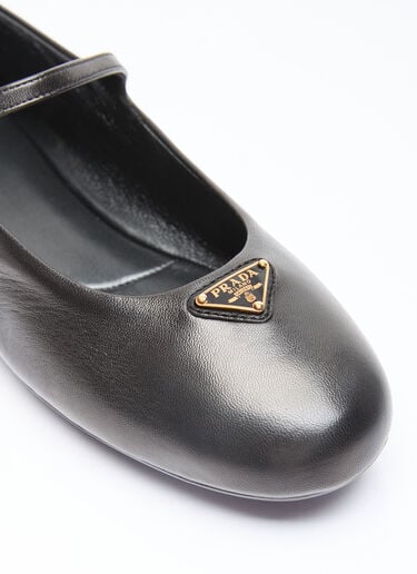Nappa Leather Ballerina Flats Prada Nappa Leather Ballerina Flats Black pra0256057