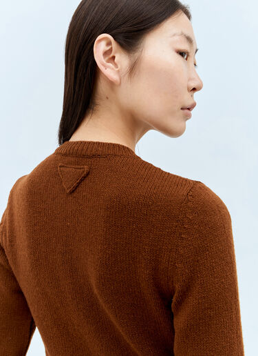 Wool Cardigan Prada Wool Cardigan Brown pra0258002