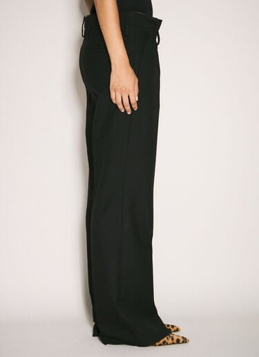 Prada Wool Gabardine Pants Black pra0258016