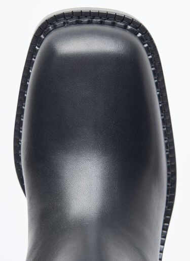 Prada Leather Knee-High Boots Black pra0258060