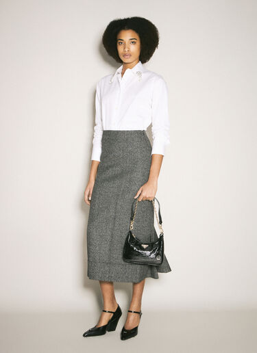 Prada 复刻版 Naplak 漆皮迷你手袋 黑色 pra0259008