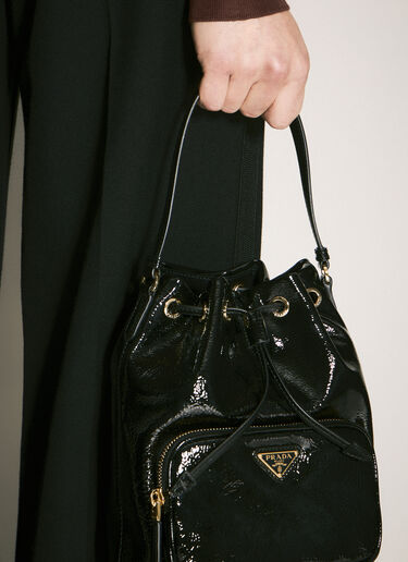 Prada Duet Naplack 水桶包 黑色 pra0259009