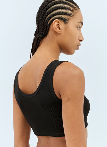 Jersey Crop Top Prada Jersey Crop Top Black pra0259019