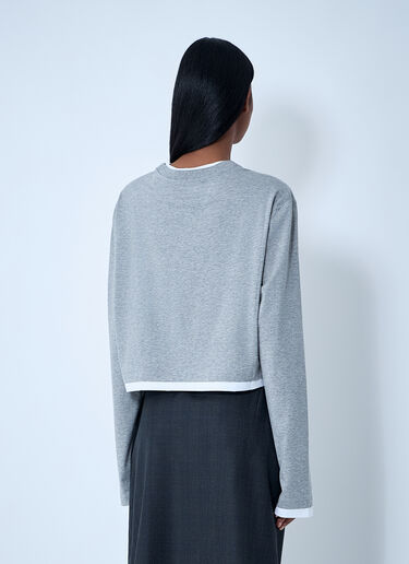 Prada Logo Motif T-Shirt Grey pra0262059