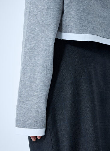 Prada Logo Motif T-Shirt Grey pra0262059