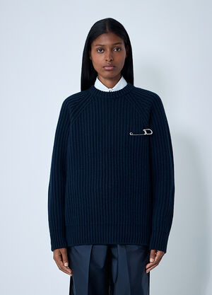 Prada Wool-And-Cashmere Sweater Blue pra0262061