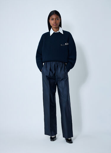 Wool-And-Cashmere Sweater Prada Wool-And-Cashmere Sweater Blue pra0262061