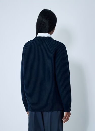 Wool-And-Cashmere Sweater Prada Wool-And-Cashmere Sweater Blue pra0262061