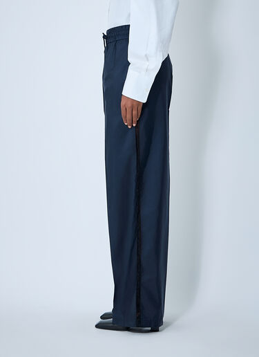 Logo Plaque Pants Prada Logo Plaque Pants Blue pra0262063