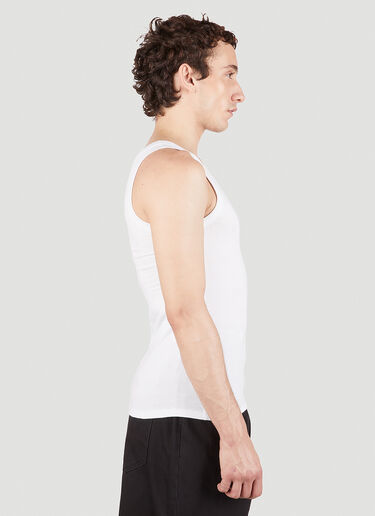 Raf Simons Logo Patch Tank Top White raf0151002