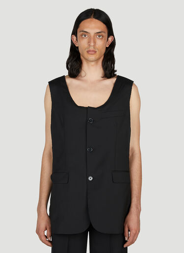 Raf Simons 스쿠프넥 슈팅 탑 블랙 raf0152006