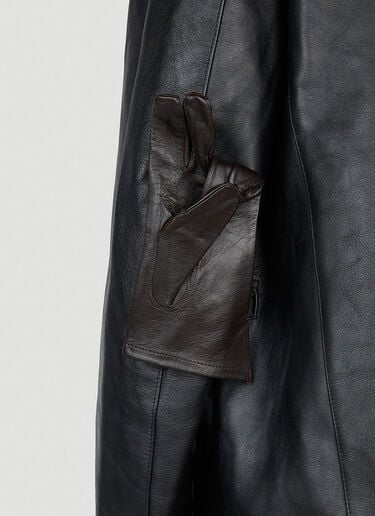 Leather Car Jacket Raf Simons Leather Car Jacket Black raf0152008