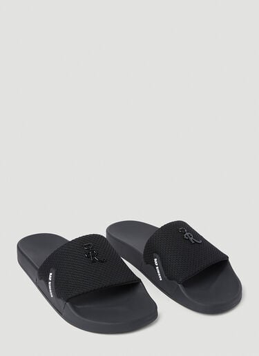 Raf Simons (RUNNER) 아스트라 오픈 토 슬라이드 블랙 raf0152020