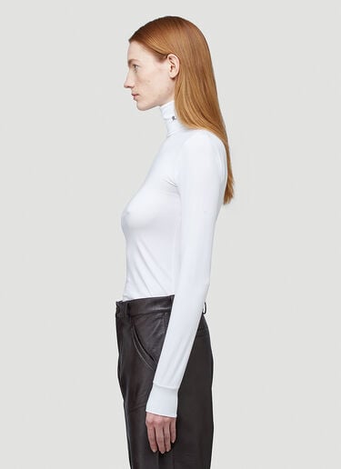 R-Embroidered Turtleneck Top Raf Simons R-Embroidered Turtleneck Top White raf0244009