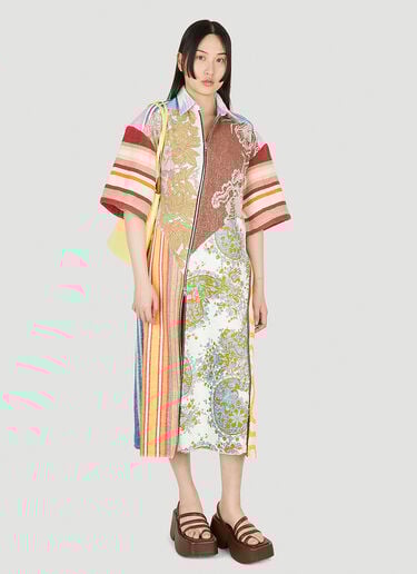 Upcycled Shirt Dress Rave Review Upcycled Shirt Dress Multicolour rav0248013