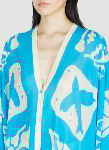 Agave Youthquake Kaftan 连衣裙 Rodebjer Agave Youthquake Kaftan 连衣裙 蓝色 rdj0252012