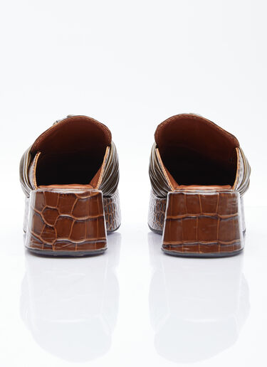 Knot Platform Mules Rejina Pyo Knot Platform Mules Brown rej0254013