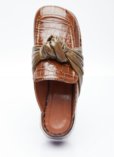 Knot Platform Mules Rejina Pyo Knot Platform Mules Brown rej0254013