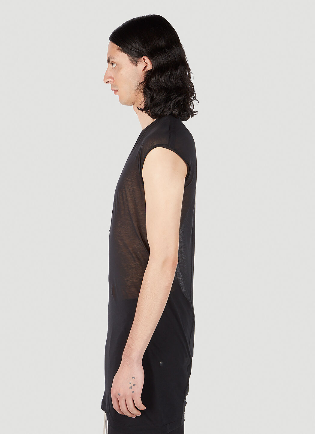 Rick Owens Dylan Tank Top in Black | LN-CC