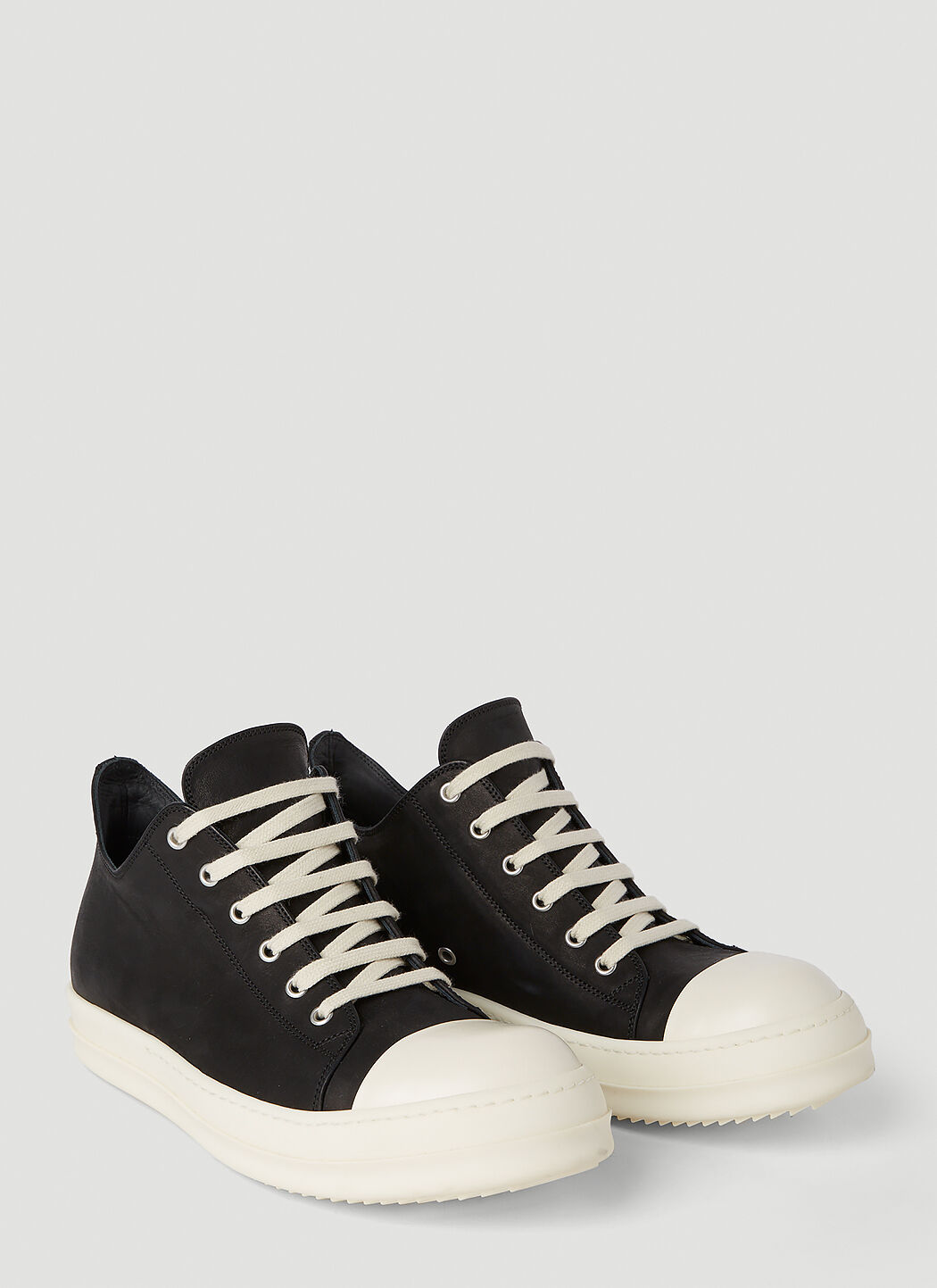 Rick Owens Lace Up Sneakers in Black | LN-CC