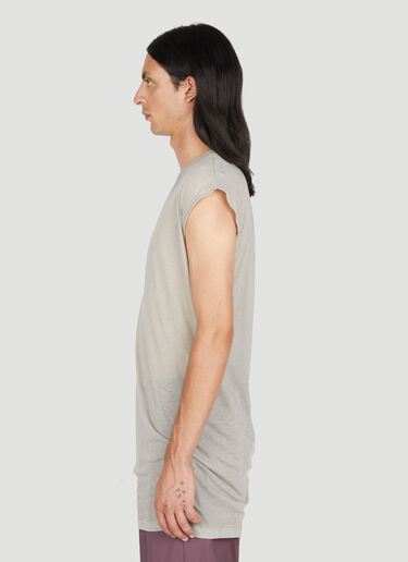 Rick Owens 세미 시어 딥 V 티셔츠 그레이 ric0153018