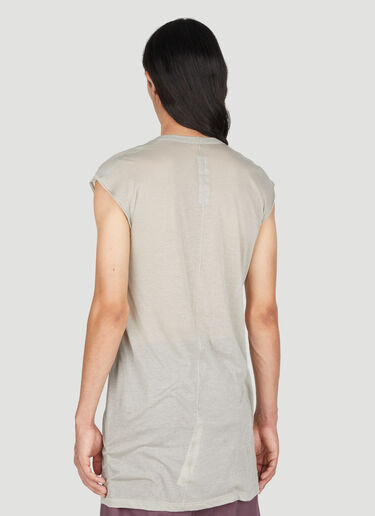 Rick Owens 세미 시어 딥 V 티셔츠 그레이 ric0153018