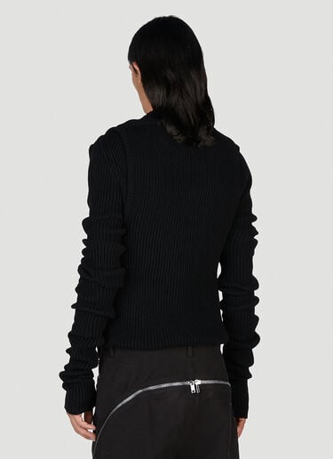 Rick Owens Banana Knit Sweater Black ric0153020