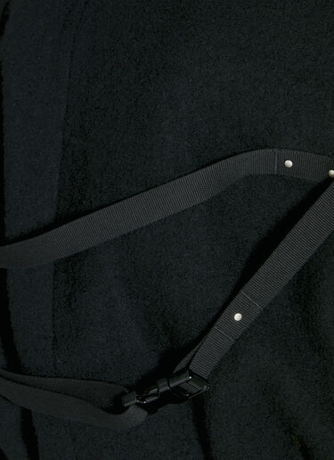 Rick Owens 造型羊毛飞行员夹克  黑色 ric0154005