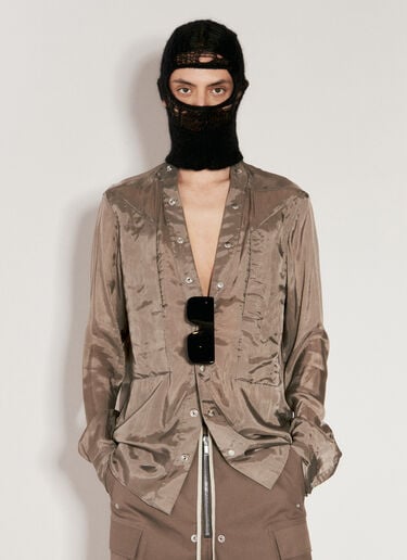 Knitted Hood Rick Owens Knitted Hood Black ric0155036