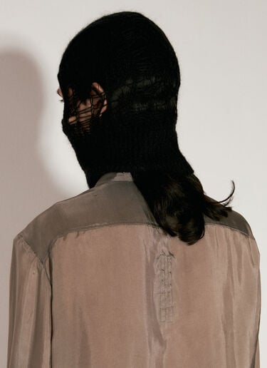 Knitted Hood Rick Owens Knitted Hood Black ric0155036