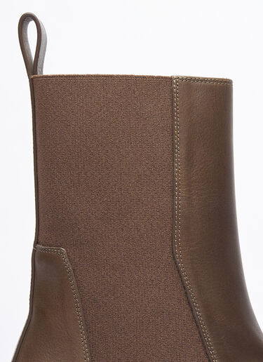 Rick Owens 비틀 보조 트랙터 부츠  브라운 ric0157018