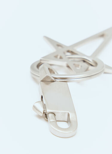 Pentagram Keyring Rick Owens Pentagram Keyring Silver ric0157032